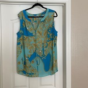 Rose + Olive tank top